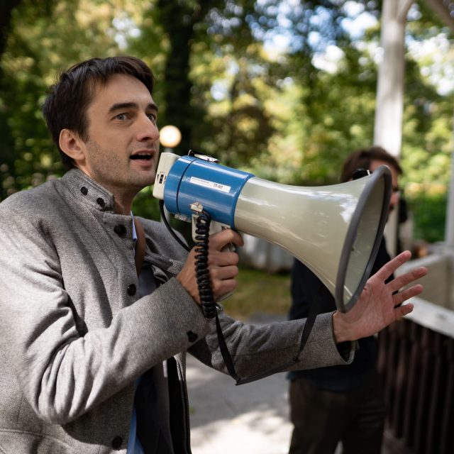 Petr Vidomus při focení | foto: Jiří Šeda