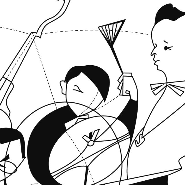 Jan Konopásek a Jiří Plocek – Jazzová odyssea: Od Karla Krautgartnera k Woodymu Hermanovi | foto: Nakladatelství Galén